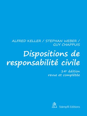 cover image of Dispositions de responsabilité civile